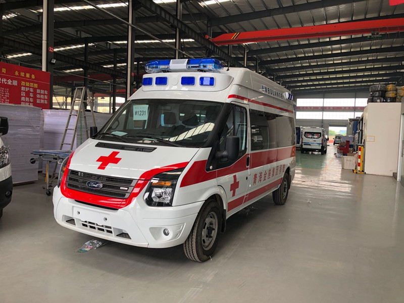 新全顺v348救护车 国六监护型救护车  120救护车价格