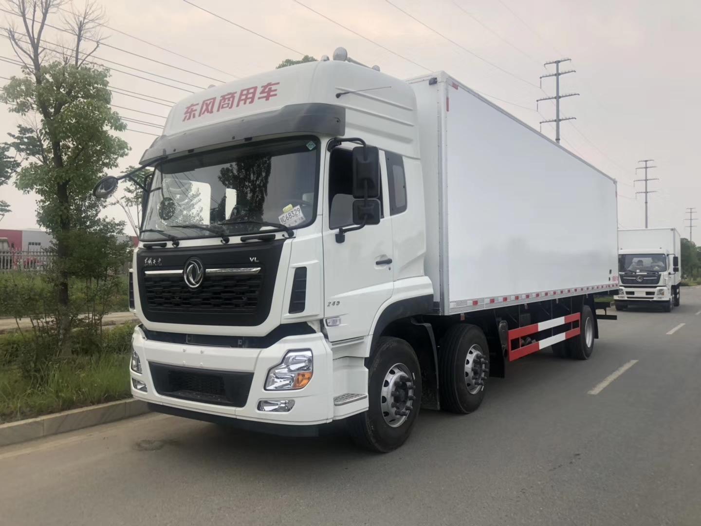 厂家直销推荐-东风天龙9.6米冷链运输车冷冻车 肉钩车 保鲜运输车